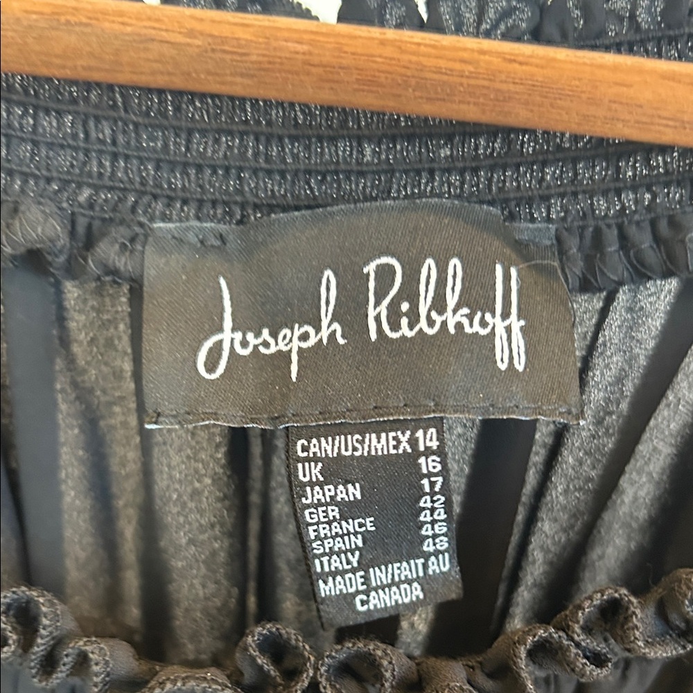 Joseph Ribkoff Black Lace Sleeve Blouse - Picture 5 of 5
